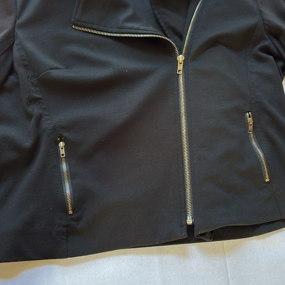 Kenneth Cole Black Zipper Jacket Size‎ 10 - Picture 6 of 8